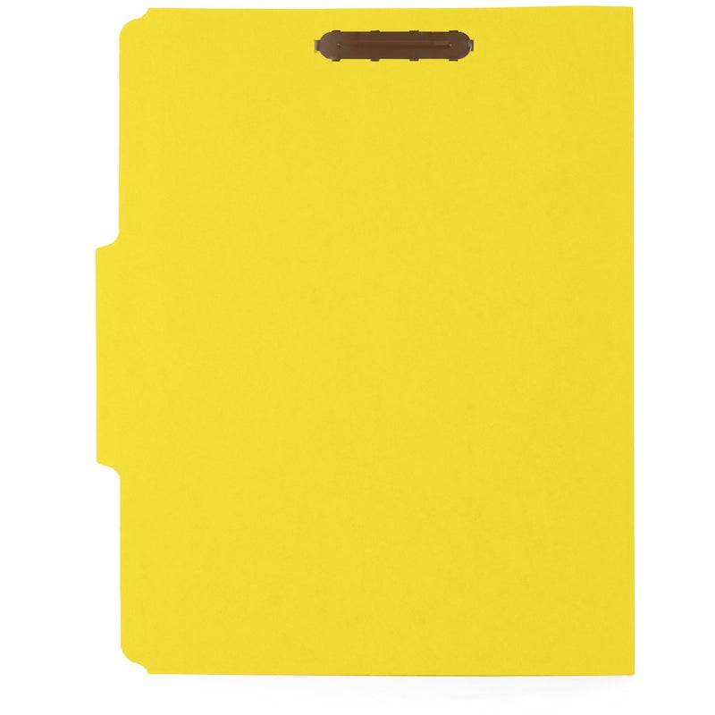 Blue Summit Supplies 50 Yellow Fastener File Folders - 1/3 Cut Reinforced Tab- Durable 2 Prongs Designed to Organize Standard Medical Files, Law Client Files, Office Reports - Letter Size, Yellow, 50 Pack - Image 2